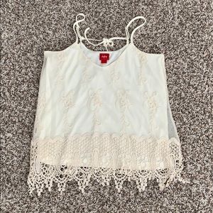 Lace tank top